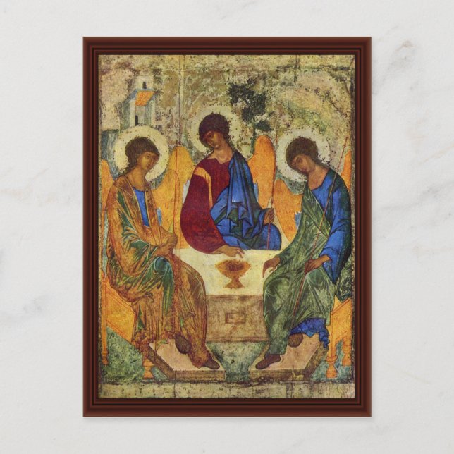 Carte Postale Sainte Trinité par Roublev Andreï (Devant)