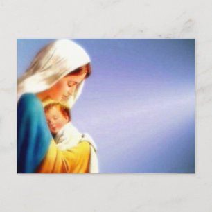 Carte Postale Sainte Vierge Marie et Enfant Jésus