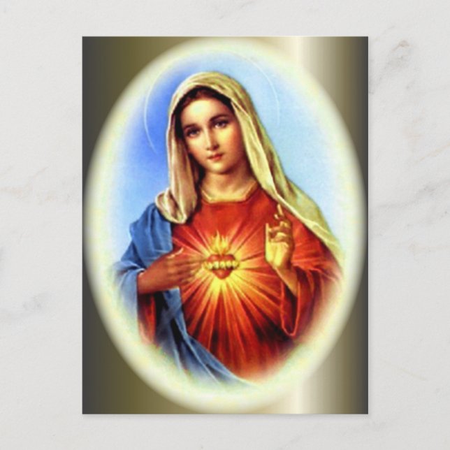 Carte Postale Sainte Vierge Marie - Mère de Dieu (Devant)