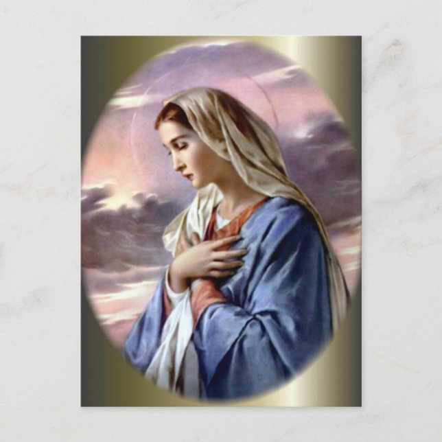 Carte Postale Sainte Vierge Marie - Mère de Dieu (Devant)