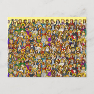 Carte Postale Saints, All saints, Catholic Saints