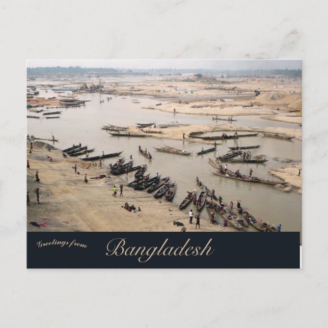 Carte Postale Saison sèche Goyain River Jaflong Bangladesh (Devant)