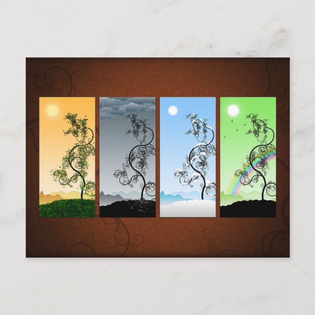 Carte Postale Saisons (Devant)