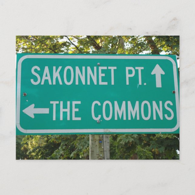 Carte Postale Sakonnet Point, The Commons, Little Compton, RI (Devant)