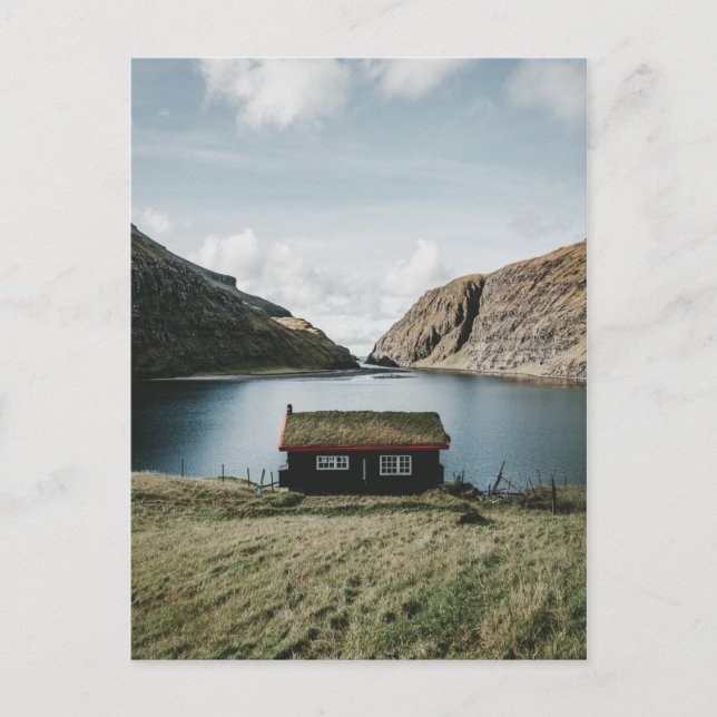 CARTE POSTALE SAKSUN, ÎLES FAROE (Devant)