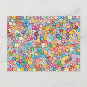 Carte postale Sakura Floral Colorsplash