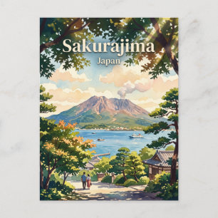 Carte Postale Sakurajima Japon