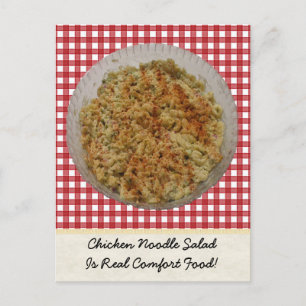 Carte postale Salade de nouilles de poulet