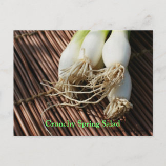 Carte Postale Salade de printemps croustillante