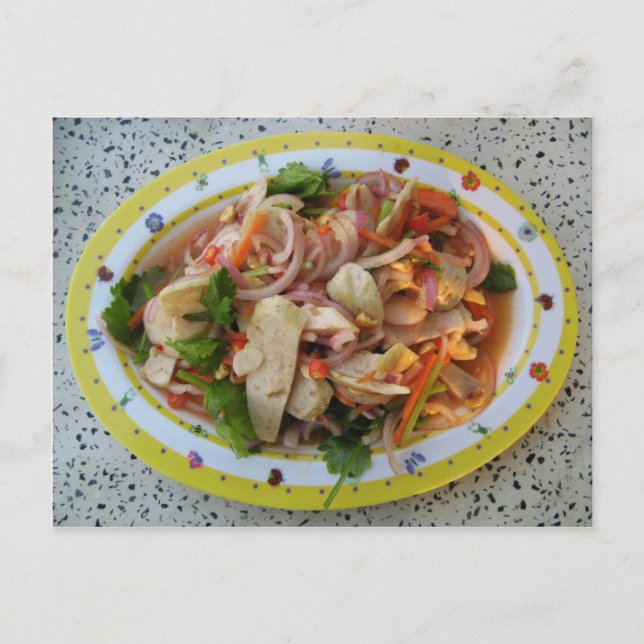 Carte Postale Salade de Saucisses épicées thaïlandaises ... Alim (Devant)