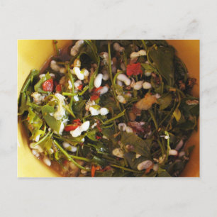 Carte Postale Salade d'oeufs de fourmi rouge ... cuisine de rue 