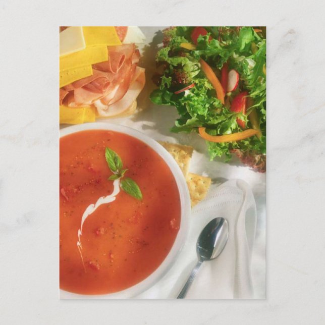 CARTE POSTALE SALADE ET SANDWICH POSTCARD (Devant)