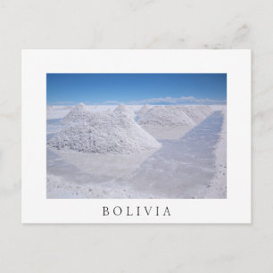 Carte Postale Salar de Uyuni piles de sel