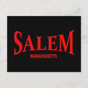 Carte Postale Salem Massachusetts - rouge