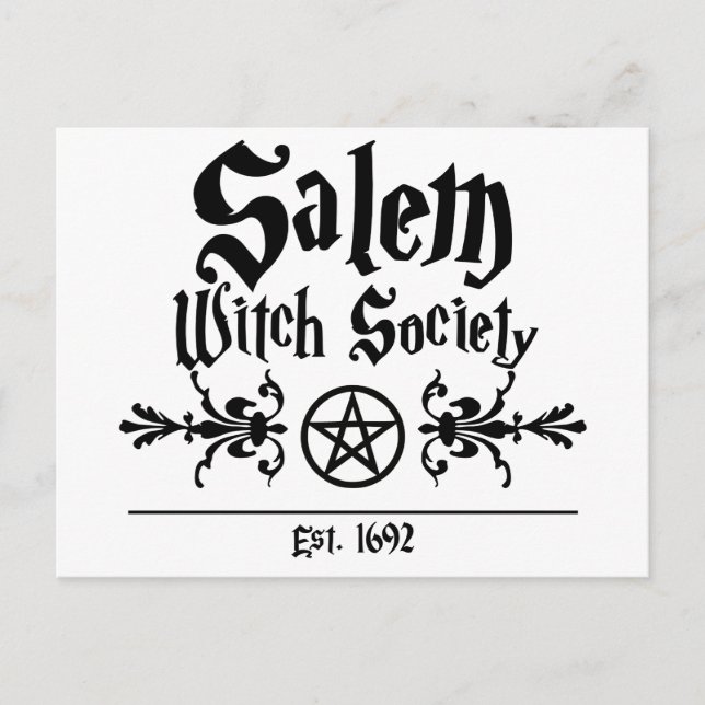 Carte postale Salem Witch Society (Devant)