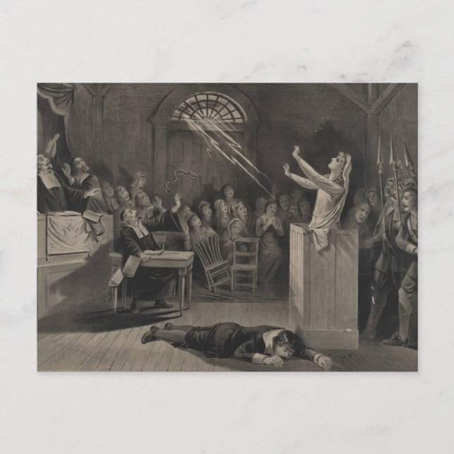 Carte Postale Salem Witch Trial Illustration (Devant)