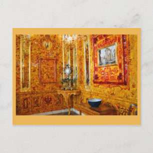 Carte Postale Salle Ambre, Palais Catherine, Russie