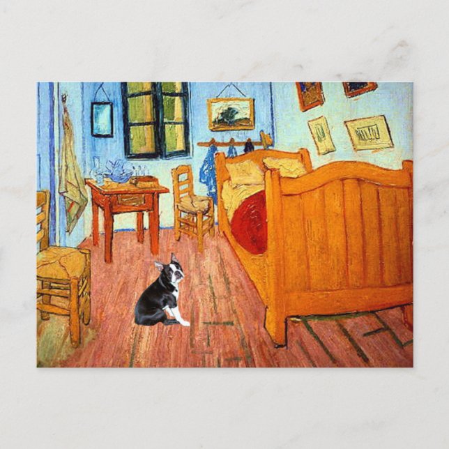 Carte Postale Salle - Boston Terrier #4 (Devant)