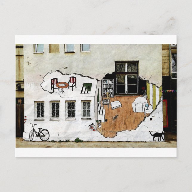 Carte Postale salle d'art murale (Devant)