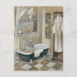 Carte Postale Salle de bain française neutre