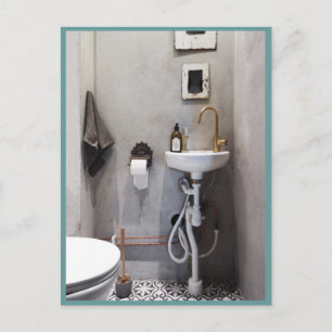 Carte Postale Salle de bain funky