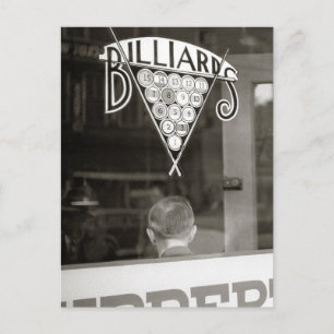Carte Postale Salle de billard, 1938