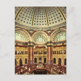 Carte Postale Salle de lecture Bibliothèque du Congrès Washingto