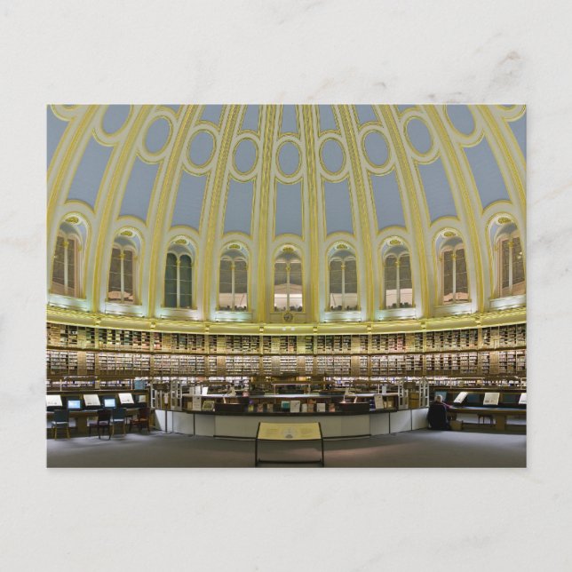 Carte Postale Salle de lecture du British Museum Panorama (Devant)