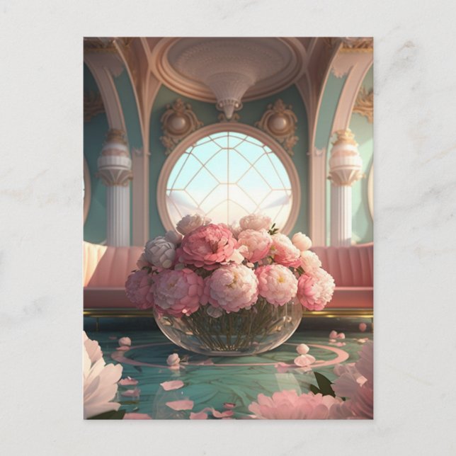 Carte Postale Salle de rêve rose (Devant)