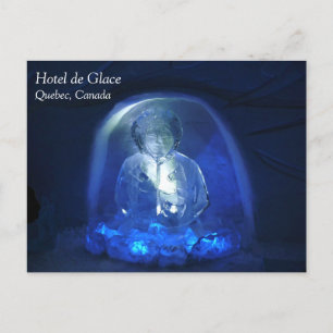 Carte Postale Salle Eskimo à l'Hôtel de Glace, Québec, Canada