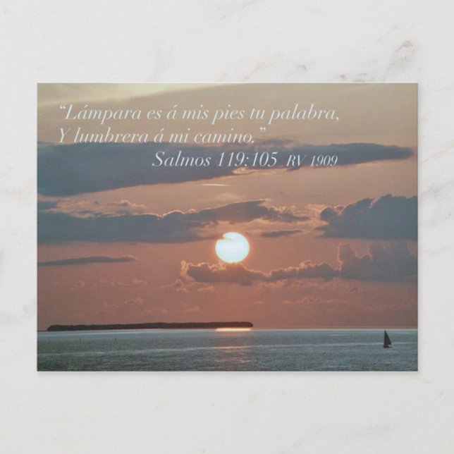 Carte Postale Salmos 119-105 (Devant)