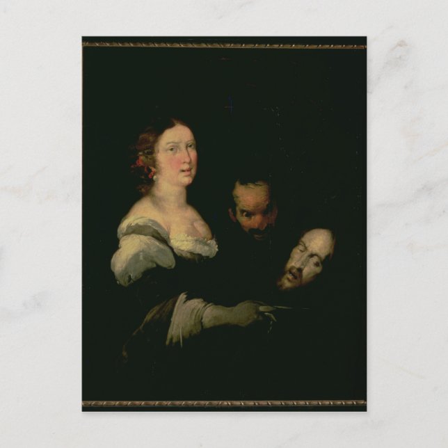 Carte Postale Salome avec la tête de Saint Jean le Baptiste (Devant)