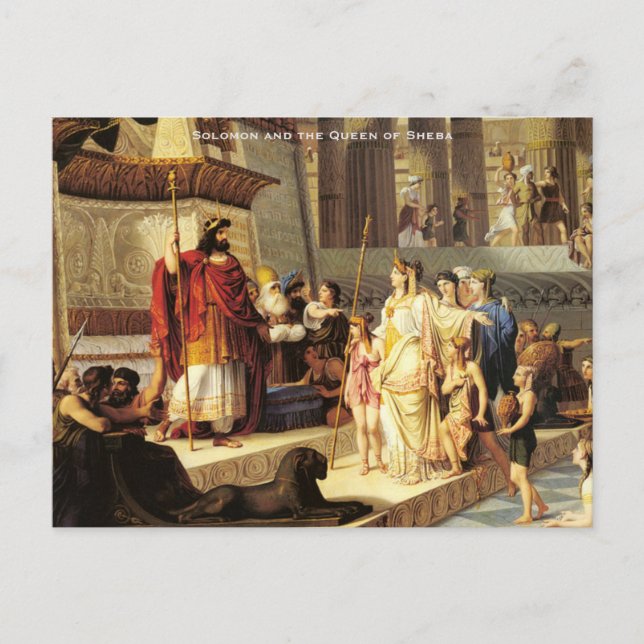 Carte Postale Salomon et la reine de Saba - Giovanni De Min (Devant)