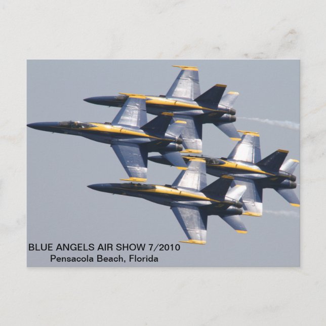 Carte Postale Salon aérien Blue Angels 7/2010 (Devant)