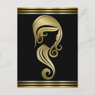 Carte Postale Salon de coiffure et de maquillage pour filles élé