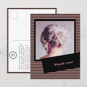 Carte Postale Salon des cheveux Merci d'image personnalisé clien