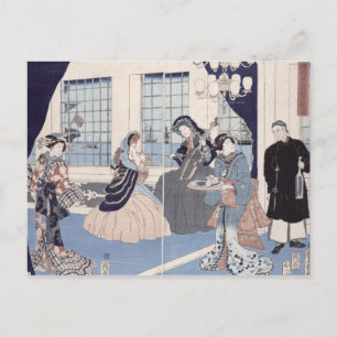 Carte Postale Salon d'une maison de marchands étrangers à