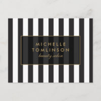 Carte postale Salon III de Black and White Stripes