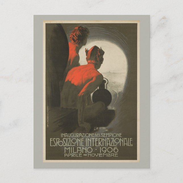 Carte Postale Salon mondial de Milan 1906 (Devant)