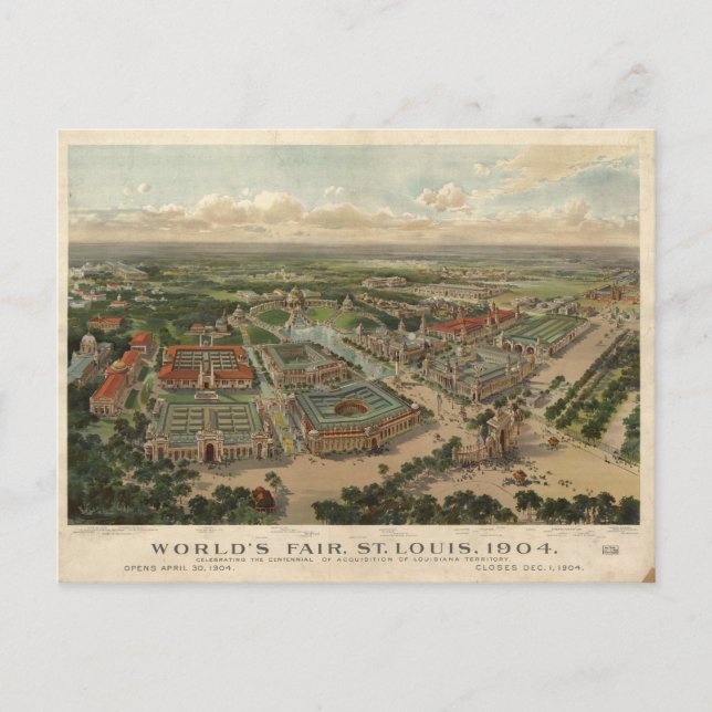 Carte Postale Salon mondial de Saint-Louis 1904 (Devant)