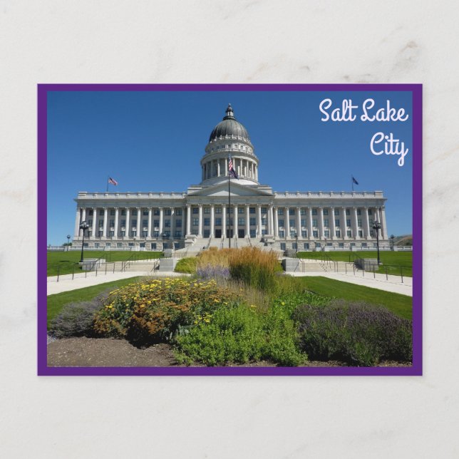 Carte Postale Salt Lake City Capitol Building (Utah) avec texte (Devant)