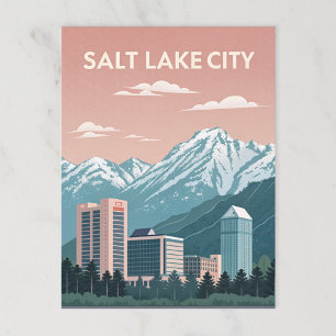 Carte Postale Salt Lake City : Mountain Majesty and Urban Charm
