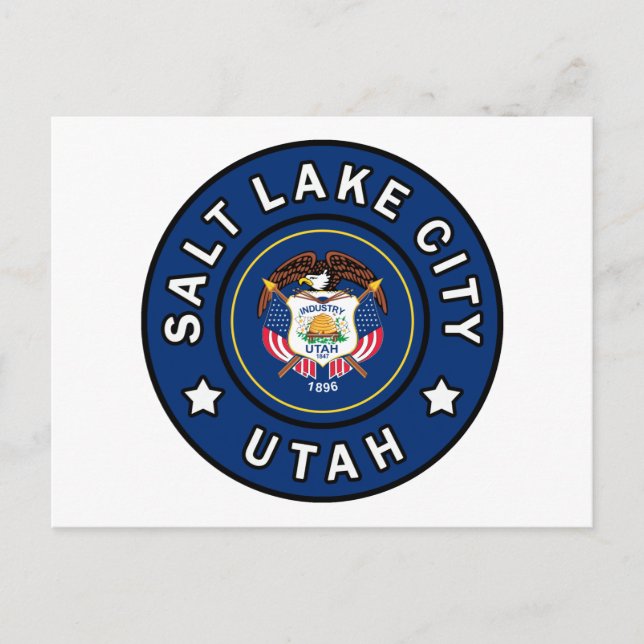 Carte Postale Salt Lake City Utah (Devant)