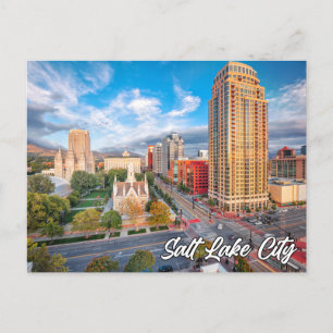 Carte Postale Salt Lake City, Utah, États-Unis