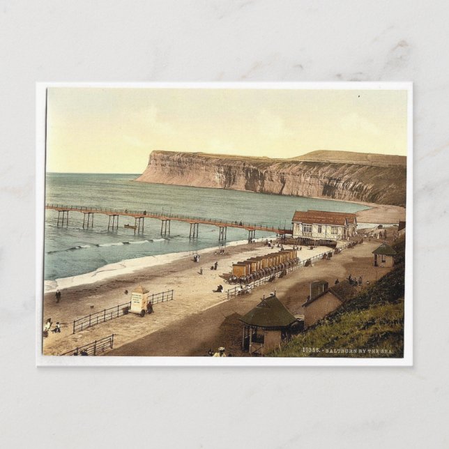 Carte Postale Saltburn-by-the-Sea, vue générale, Yorkshire, Engl (Devant)