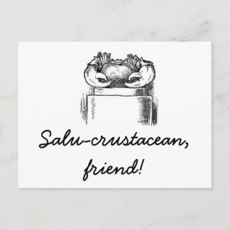 Carte Postale Salu-crustacé