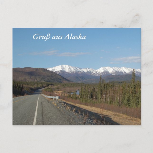 Carte Postale Salut d'Alaska (Devant)