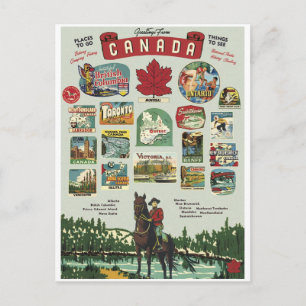 Carte Postale Salut du Canada
