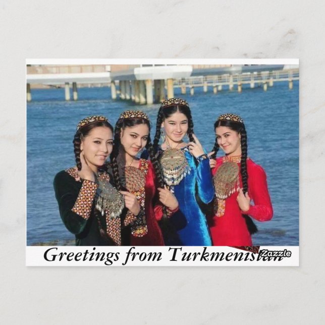 CARTE POSTALE SALUT DU TURKMÉNISTAN (Dos)