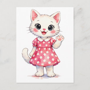 Carte Postale Salut Kitty!